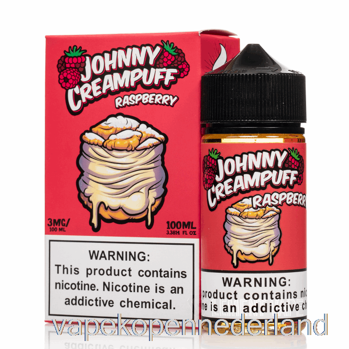 Vape Nederland Framboos - Johnny Creampuff - 100ml 0mg